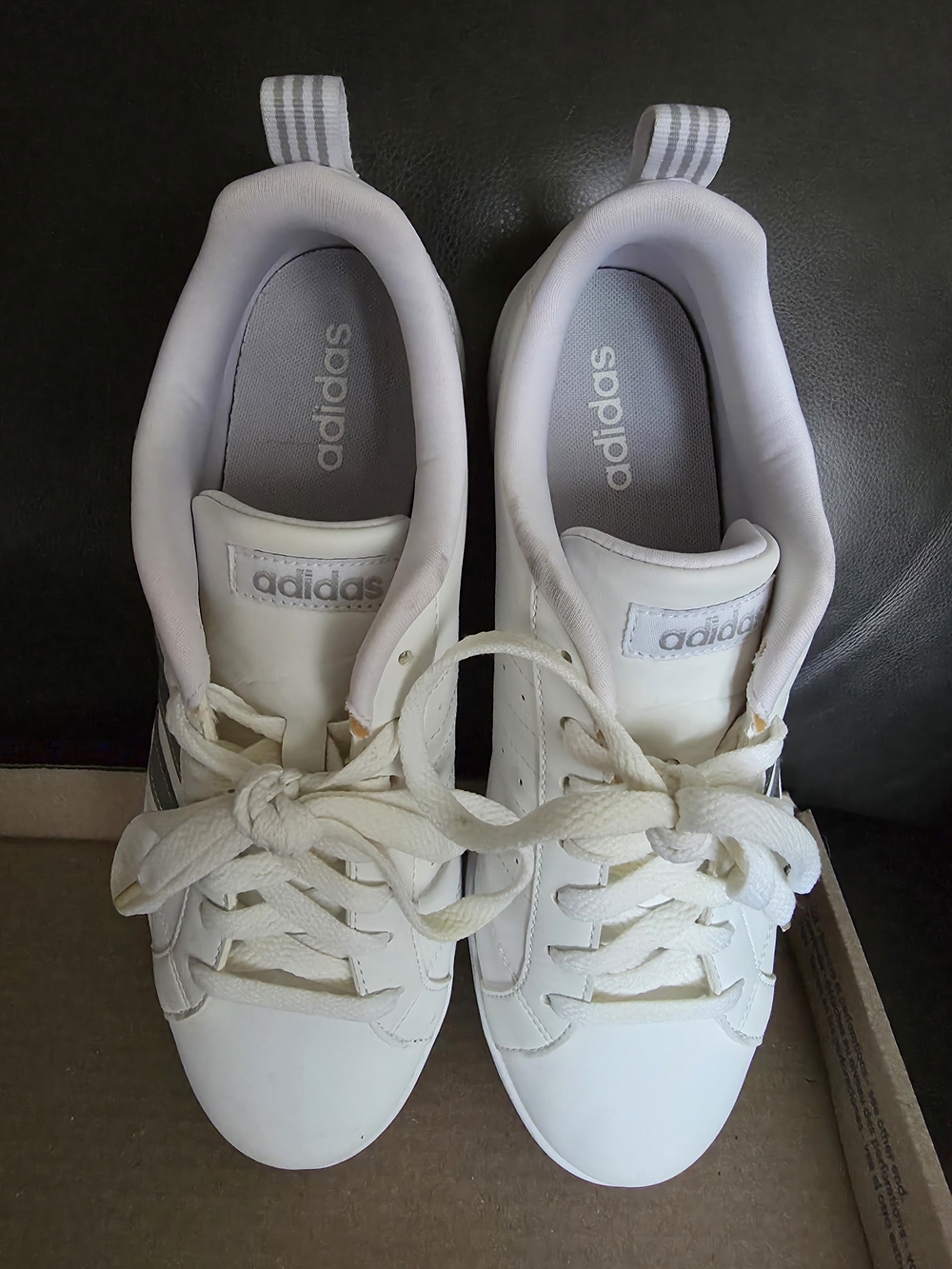 adidas Women’s White Low-Top Lace-Up Sneakers